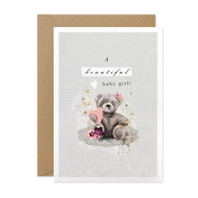 Load image into Gallery viewer, Stephanie Davies A Beautiful Baby Girl Card
