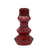 Load image into Gallery viewer, Large Deco Glass Candle Holder - 4 Colours
