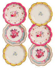 Load image into Gallery viewer, Truly Scrumptious Floral Paper Plates - Pack of 12
