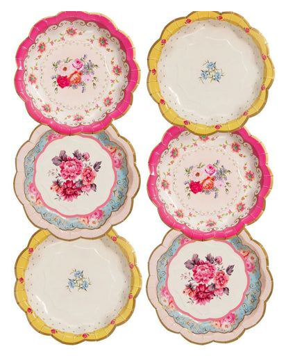 Truly Scrumptious Floral Paper Plates - Pack of 12